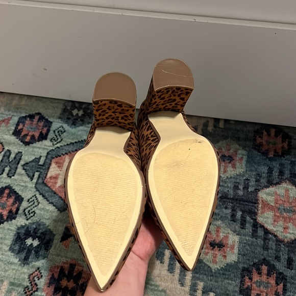 Faux Suede Cheetah Print Pointed Toe heels - Picture 3 of 3